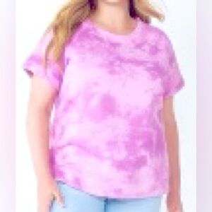 Plus Size Sonoma Goods for Life Short Sleeve Fleece Sweatshirt